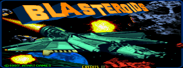 Blasteroids (rev 4) Title Screen